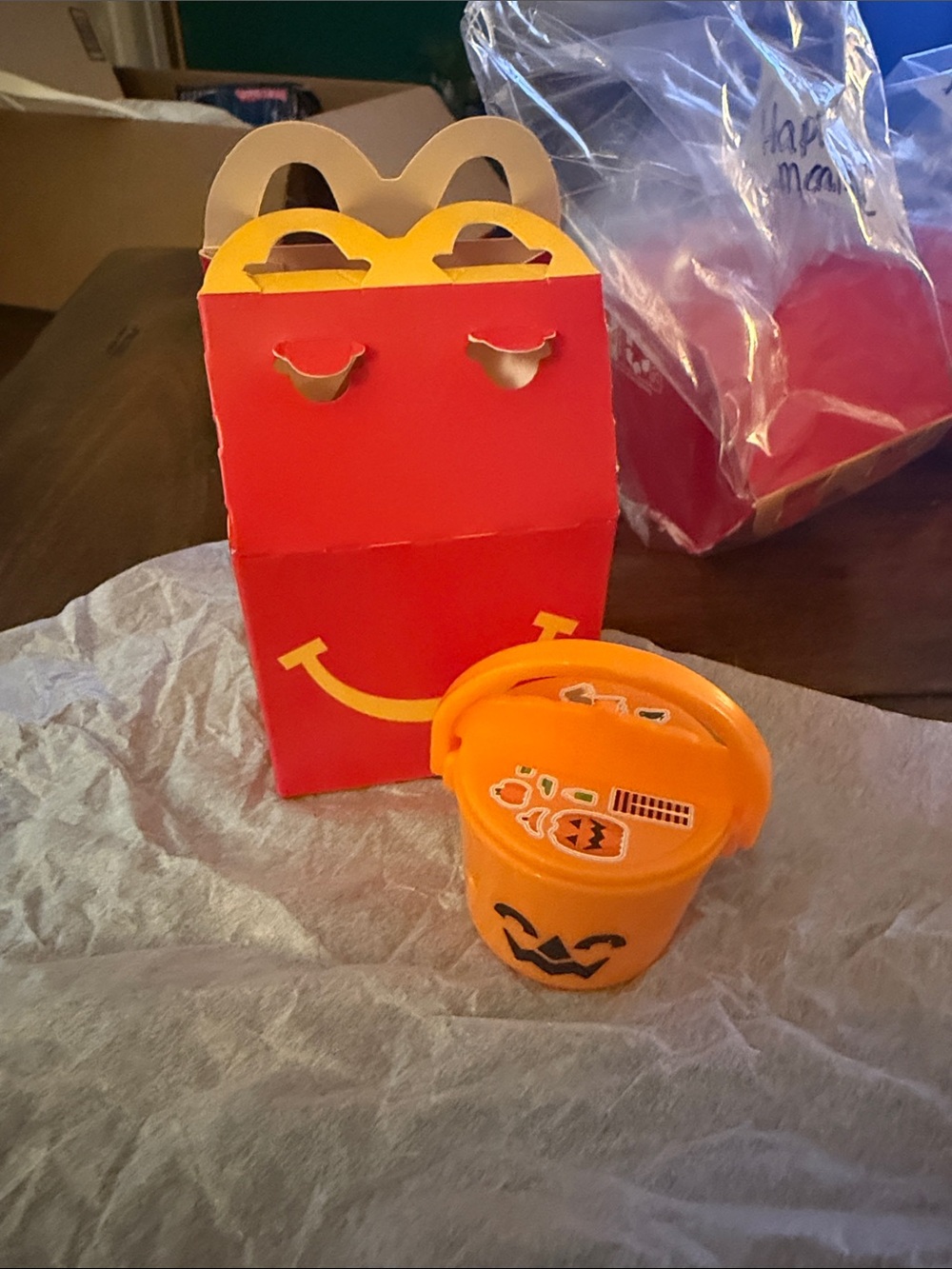 Lil McDonald' Happy Meal toy Halloween pail